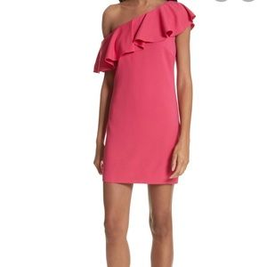 Joie Ruffled One-Shoulder Dress